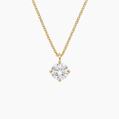 Perfect Compass Point Round Lab Diamond Solitaire Pendant (1 ct. tw.)