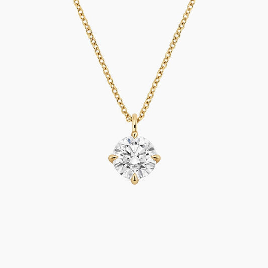 Perfect Compass Point Round Lab Diamond Solitaire Pendant (1 1/2 ct. tw.)