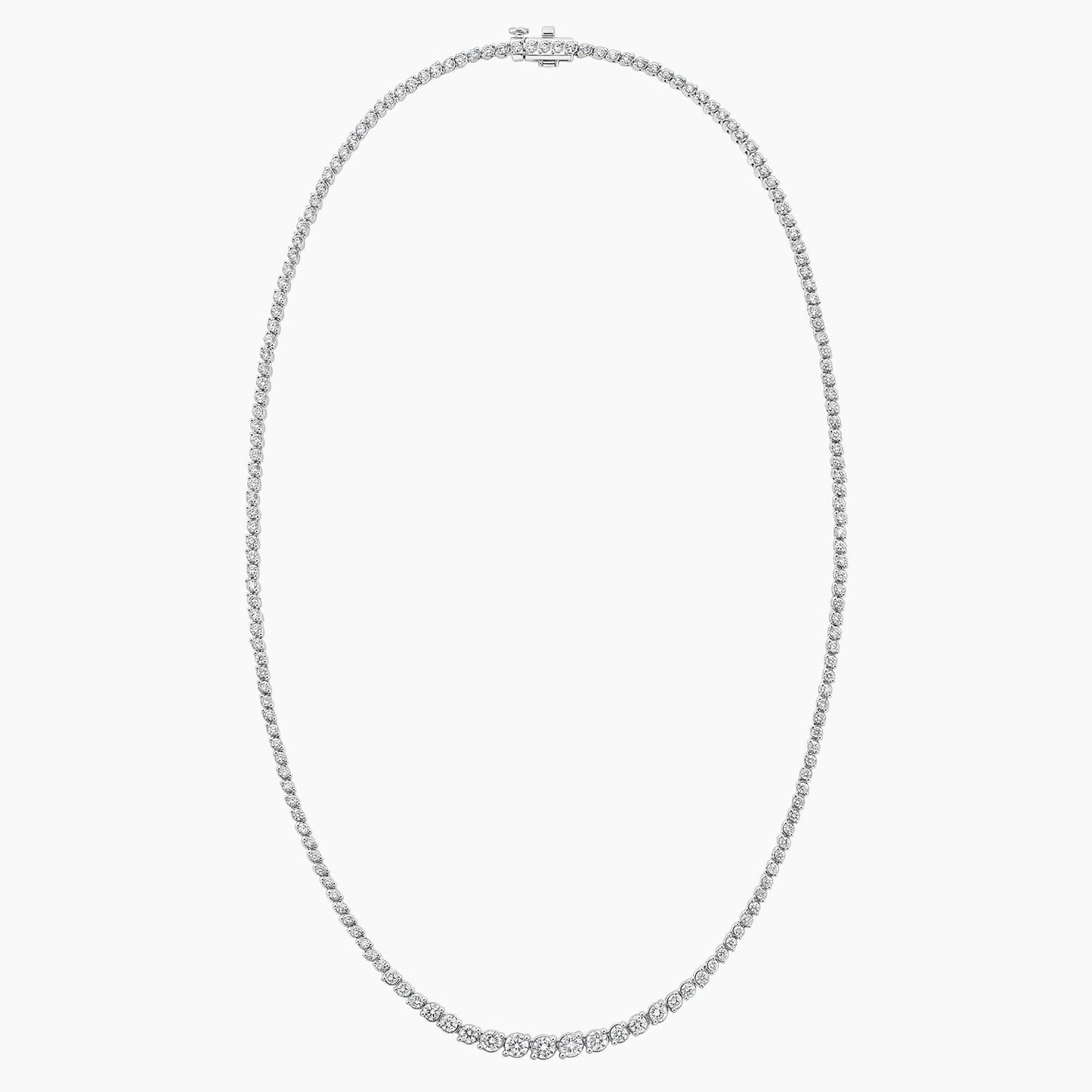 17 in. Angled Lab Diamond Riviere Tennis Necklace (5 ct. tw.)