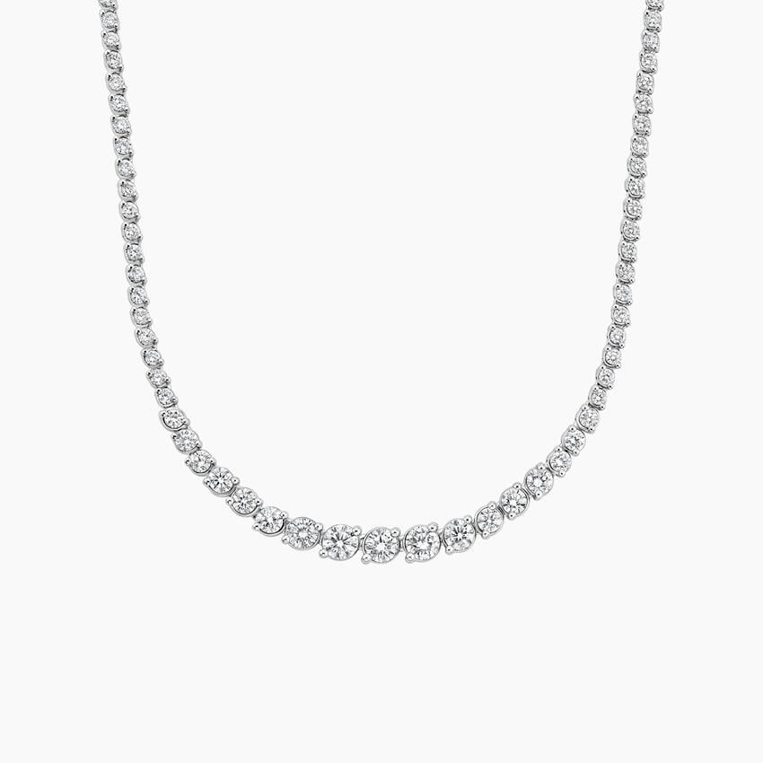 17 in. Angled Lab Diamond Riviere Tennis Necklace (5 ct. tw.)