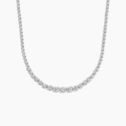 17 in. Angled Lab Diamond Riviere Tennis Necklace (5 ct. tw.)