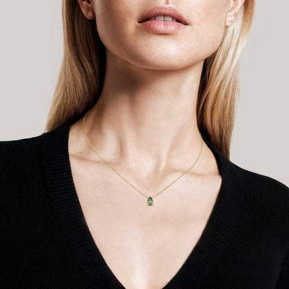 Pacific Green Pear Lab Diamond Solitaire Pendant (1/2 ct. tw.)