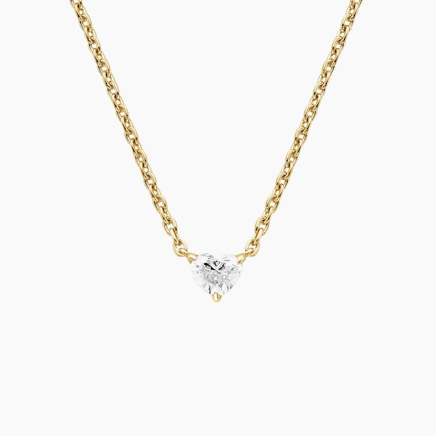 Heart Shaped Lab Diamond Pendant (1/8 ct. tw.)