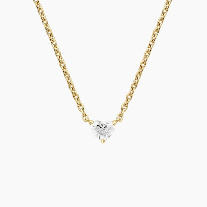 Heart Shaped Lab Diamond Pendant (1/8 ct. tw.)