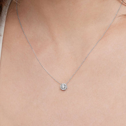 Lab Grown Diamond Halo Pendant (2/5 ct. tw.)