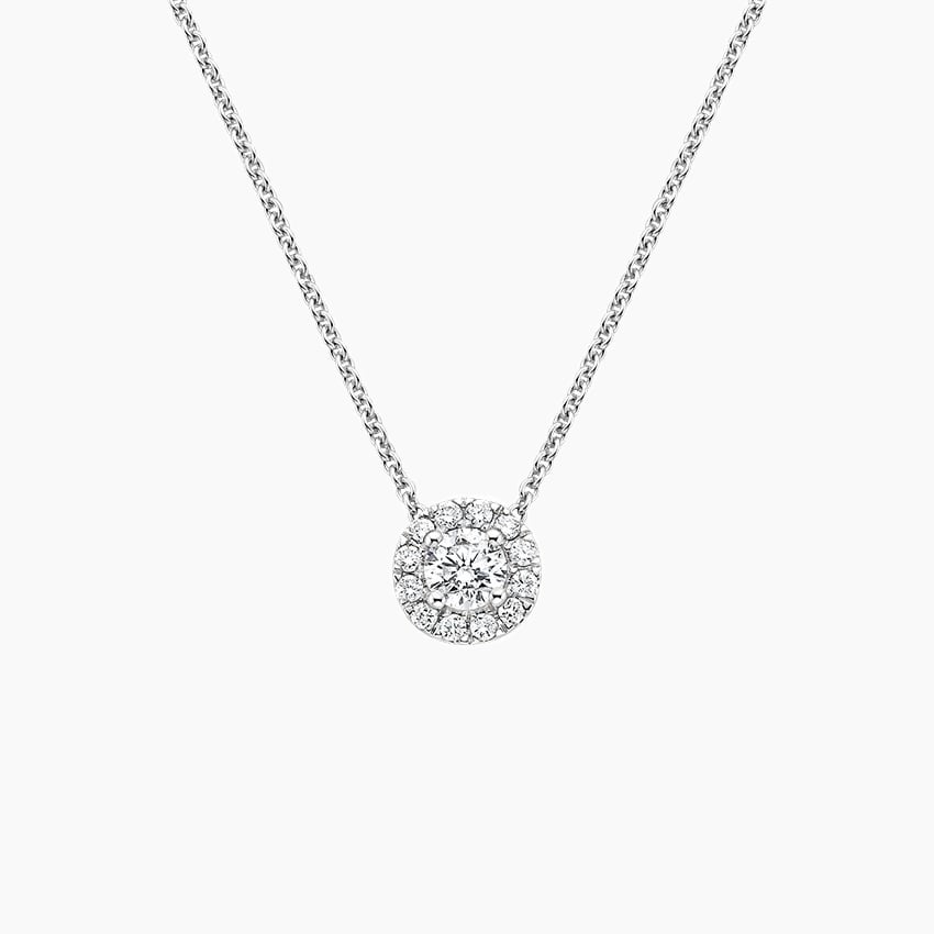 Lab Grown Diamond Halo Pendant (2/5 ct. tw.)