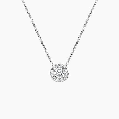 Lab Grown Diamond Halo Pendant (2/5 ct. tw.)