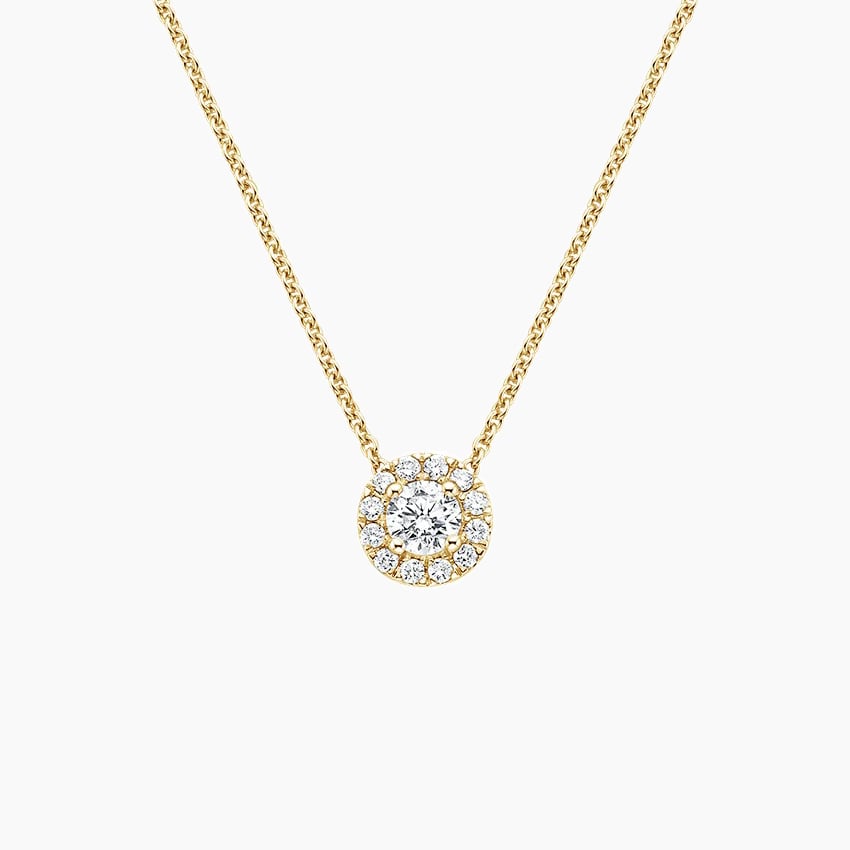 Lab Grown Diamond Halo Pendant (2/5 ct. tw.)