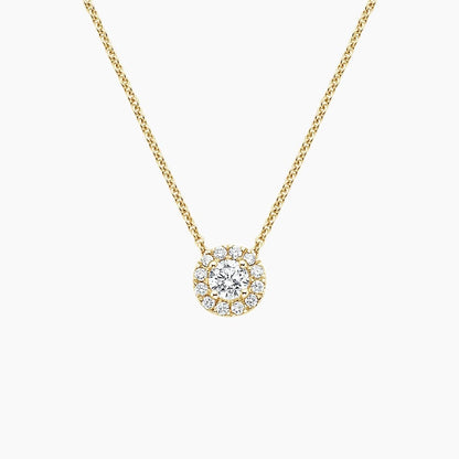 Lab Grown Diamond Halo Pendant (2/5 ct. tw.)