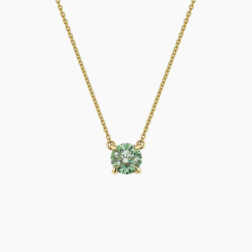 Pacific Green Lab Diamond Solitaire Pendant (3/4 ct. tw.)