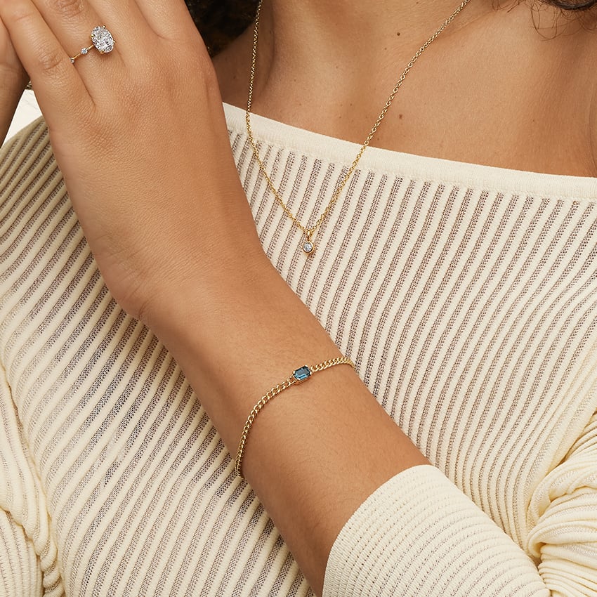 Kendall Lab Diamond Chain Bracelet (2/3 ct. tw.) in 14K Yellow Gold