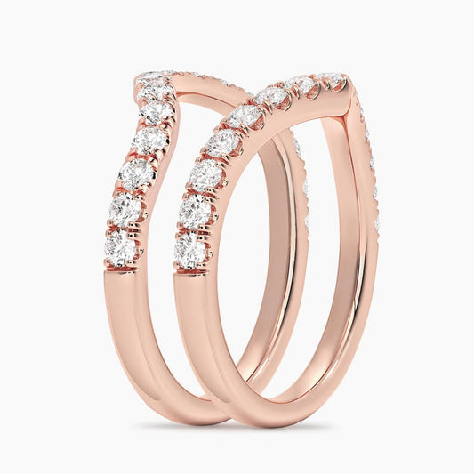 Flair Nested Lab Diamond Ring Stack (7/8 ct. tw.)