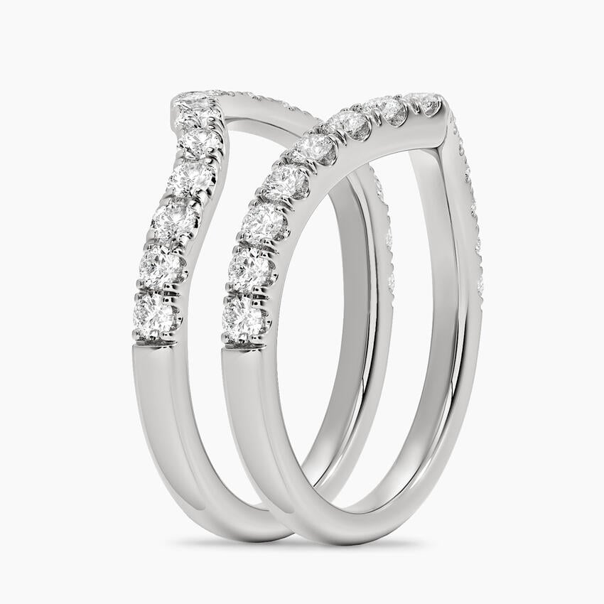 Flair Nested Lab Diamond Ring Stack (7/8 ct. tw.)