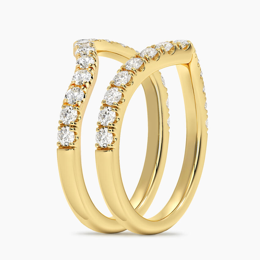 Flair Nested Lab Diamond Ring Stack (7/8 ct. tw.)