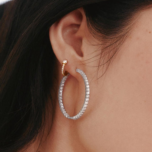 Taylor Lab Diamond Huggie Earrings (1/3 ct. tw.) in 14K Yellow Gold