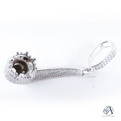 functional Pipe Silver Pendant