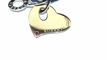 Roberto Coin Chic And Shine Three Heart Charm Link Bracelet 18k