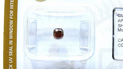 0.41 Carat GIA Certified Natural FANCY Deep Brownish Orange Color loose Diamond