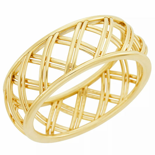 Tiffany & Co 18k Yellow Gold Paloma Picasso Villa Paloma Trellis Bangle Bracelet